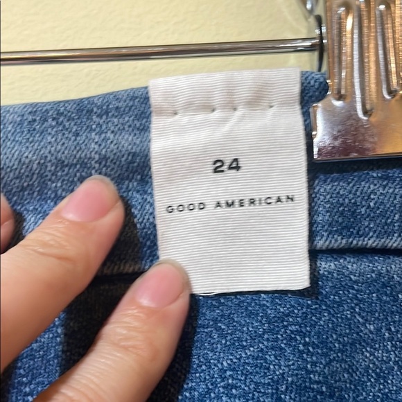 Womens New Good American Good Legs Distressed Skinny Jeans Plus Size - Picture 5 of 6